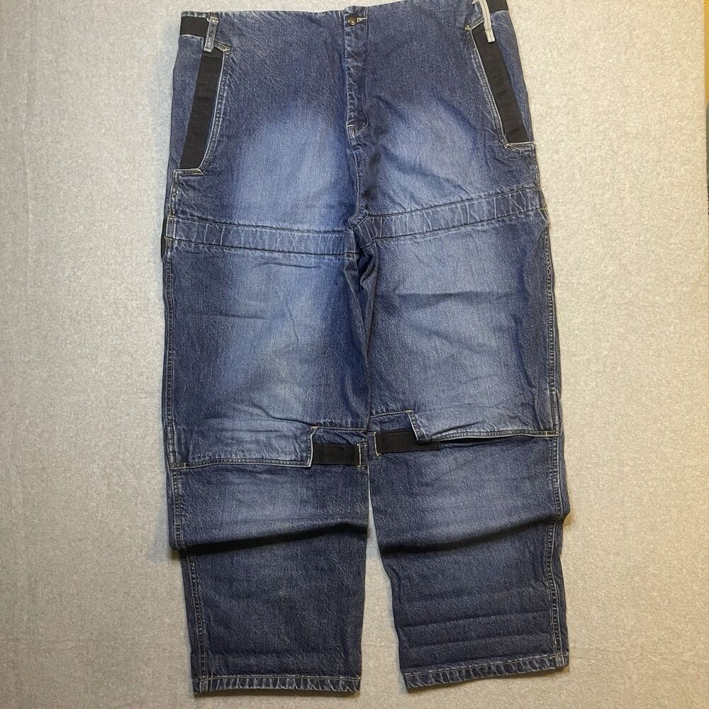 Y2K Marithe Francois Girbaud Denim Shuttle Tape Baggy Skater Street HipHop M42